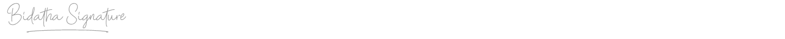 Bidatha Signature font preview